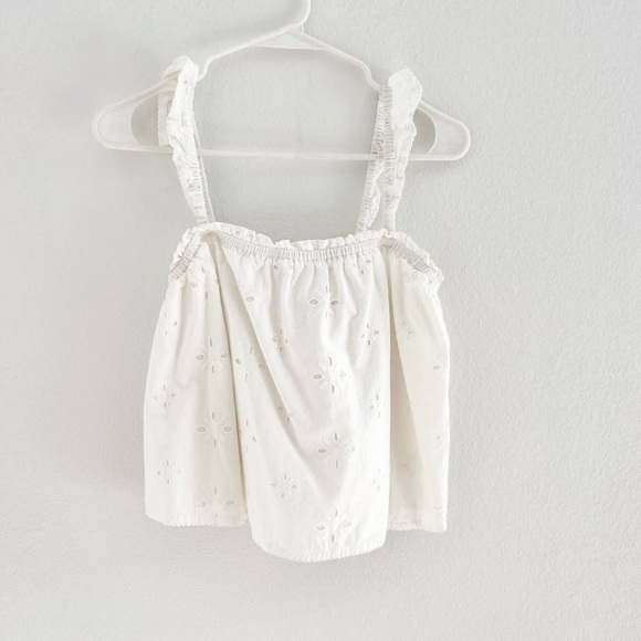 Arizona Jean Company White Eyelet Top - Picture 1 of 6